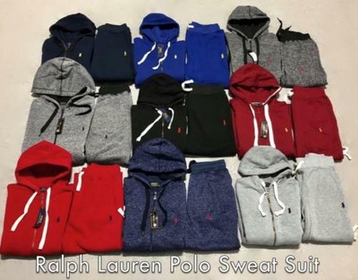 polo sweat suit with bear